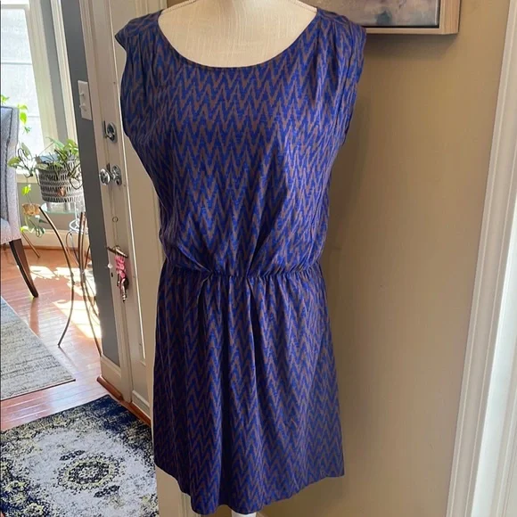 🏖️ LOFT Blue Sleeveless Beach Dress, Size S - Picture 1 of 5